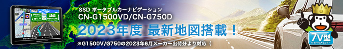 CN-G1500VD CN-G750D／2023年度 最新地図搭載